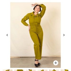 Big Bud Press Everyday Jumpsuit. Olive Green. Small.